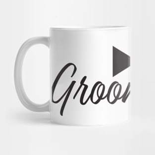 Groomsman text and Bow tie Mug